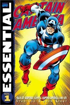Essential Captain America  (ExLib) by Stan Lee