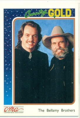 TRADING CARD - COUNTRY GOLD - 1992 - STERLING CARDS - THE BELLAMY BROTHERS