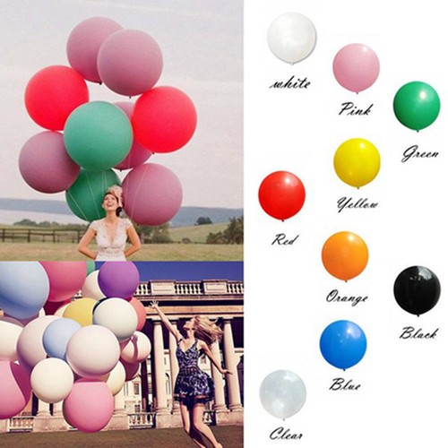 6 piezas Globos de látex grandes gigantes grandes de 36" pulgadas Cumpleaños Fiesta Boda Varios Colores - Imagen 5 de 19