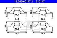 ATE ZubehöRsatz Scheibenbremsbelag Hinten FüR Peugeot 407 SW 6E_ 6D_ 9D 9U