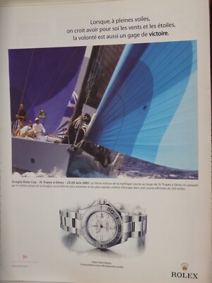 ROLEX vintage watches Print Ad !! ''FRENSH'' la volant'' est aussi un gage de victo