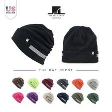 Beanie hat - Winter Hat Fleece Beanie Hat WITH Reflective Safety 2013