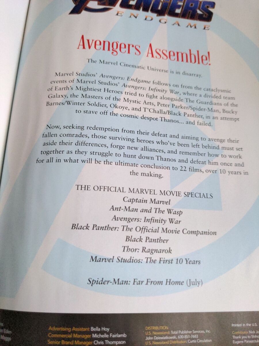 Marvel's Avengers Endgame: The Official Movie Special Book