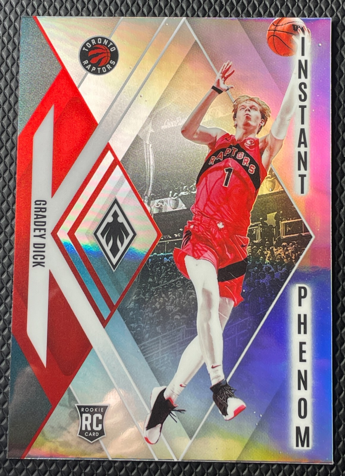 2023-24 Panini Phoenix Gradey Dick Rookie Silver Instant Phenom #23 Raptors Basketball Card