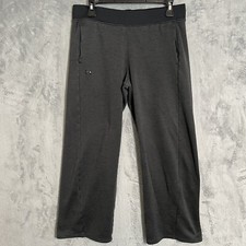 Under Armour Coldgear Fleece Open Sweatpants Loose Fit Charcoal Women's Size M
