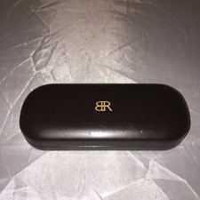 Banana Republic Sunglass Hard Case Dark Brown Eyeglass Clamshell box R