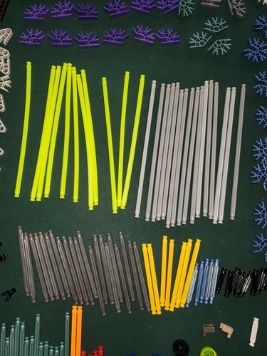 370 KNEX Rods Connectors Random Mixed Bulk Lot Standard Replacement Parts K'NEX - Picture 5 of 12