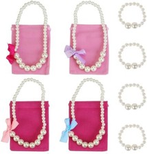 Princess Party Favor Jewelry Value Pack, Necklace  Bracelet, 4 Sets