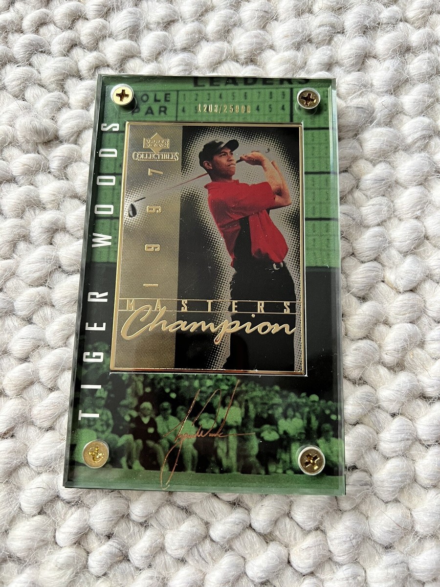Lot - A Framed Print of Tiger Woods, 1997 Masters Champion with a