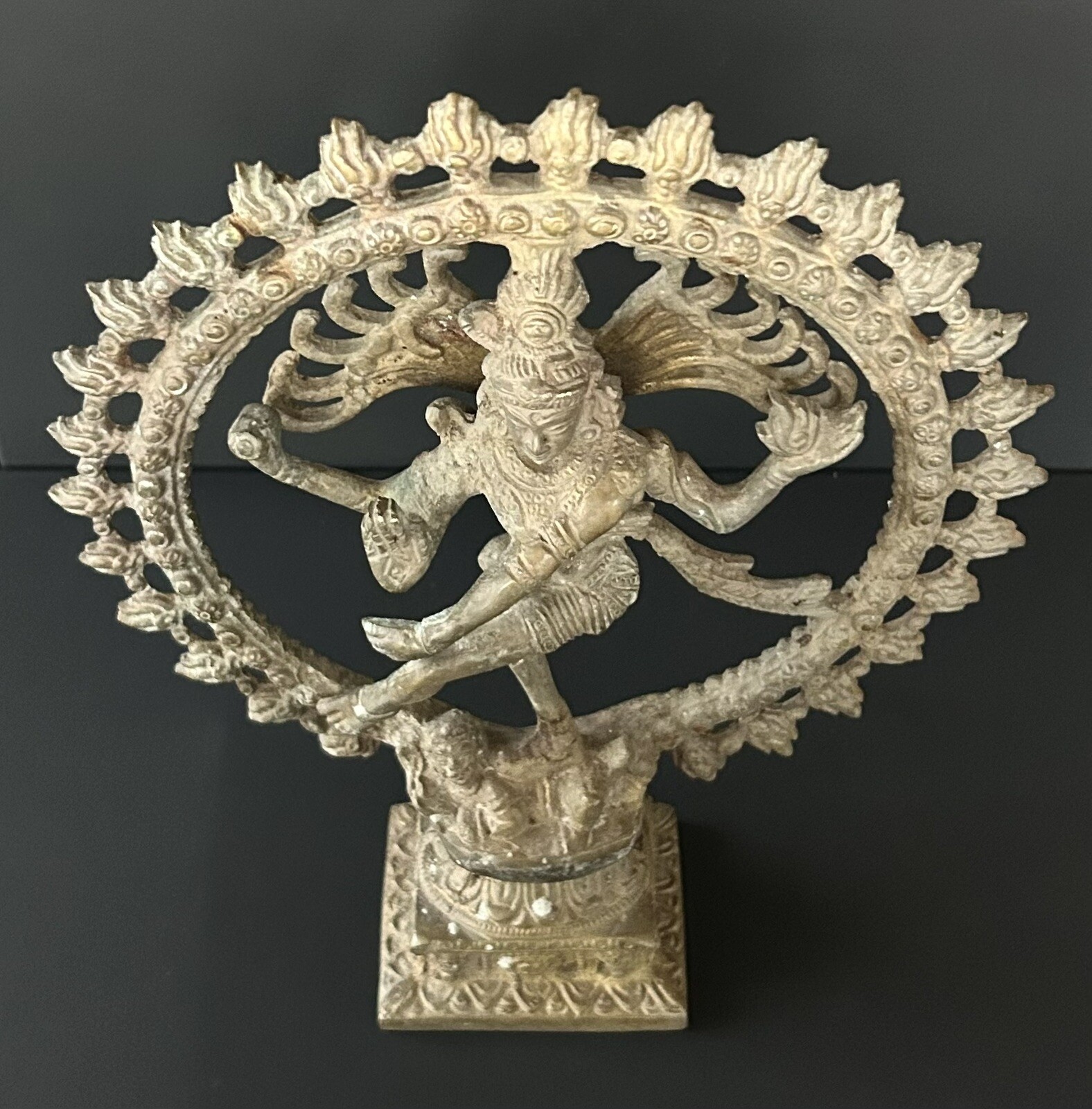 LARGE 11” Dancing Hindu God Shiva Nataraja Bronze Statue Sculpture 5 LBS