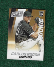 CARLOS RODON - 433/499 - 2015 PANINI NATIONAL PROMO ROOKIE CARD # 47 - YANKEES. rookie card picture