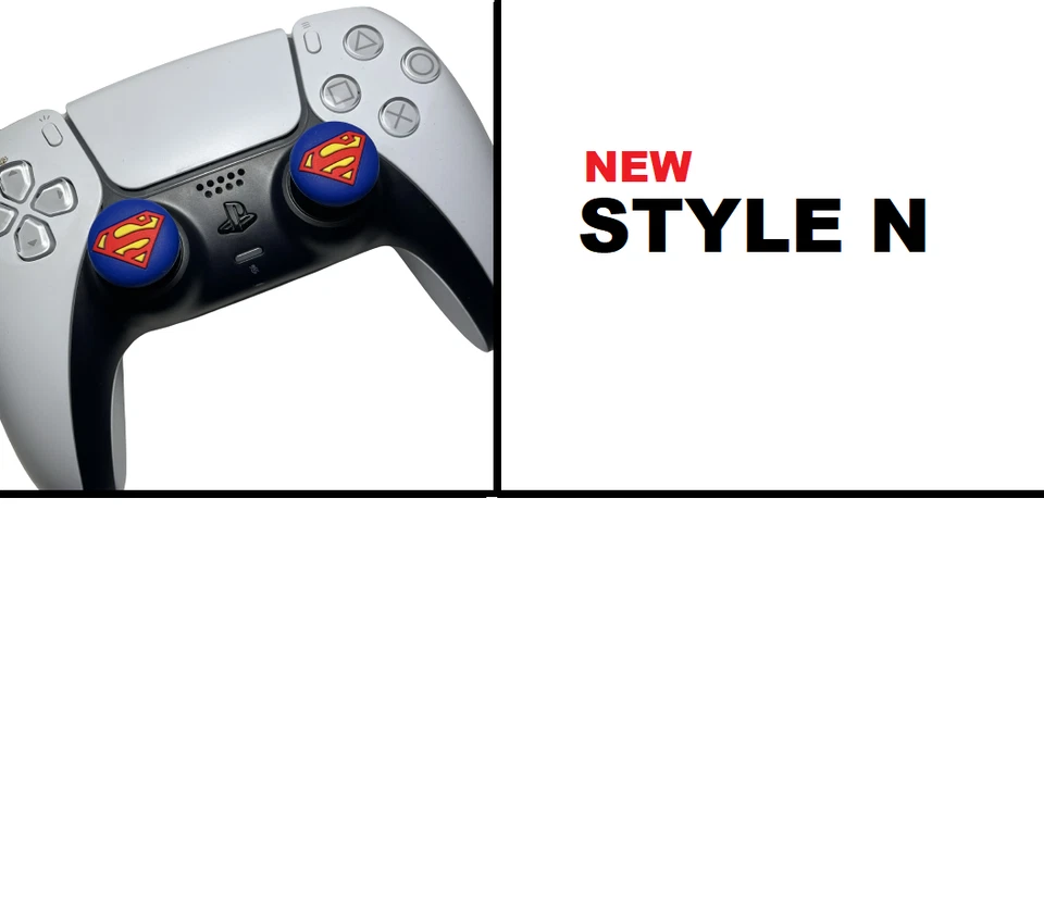 Superhero Theme Analog Thumbstick Grips Caps DC Marvel - For Playstation 5 PS5 - Image 4 of 4