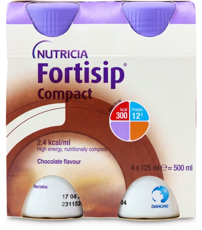 Forti sip Feeding Supplement Compact Chocolate (4 x 125ml) - SAME DAY DISPATCH