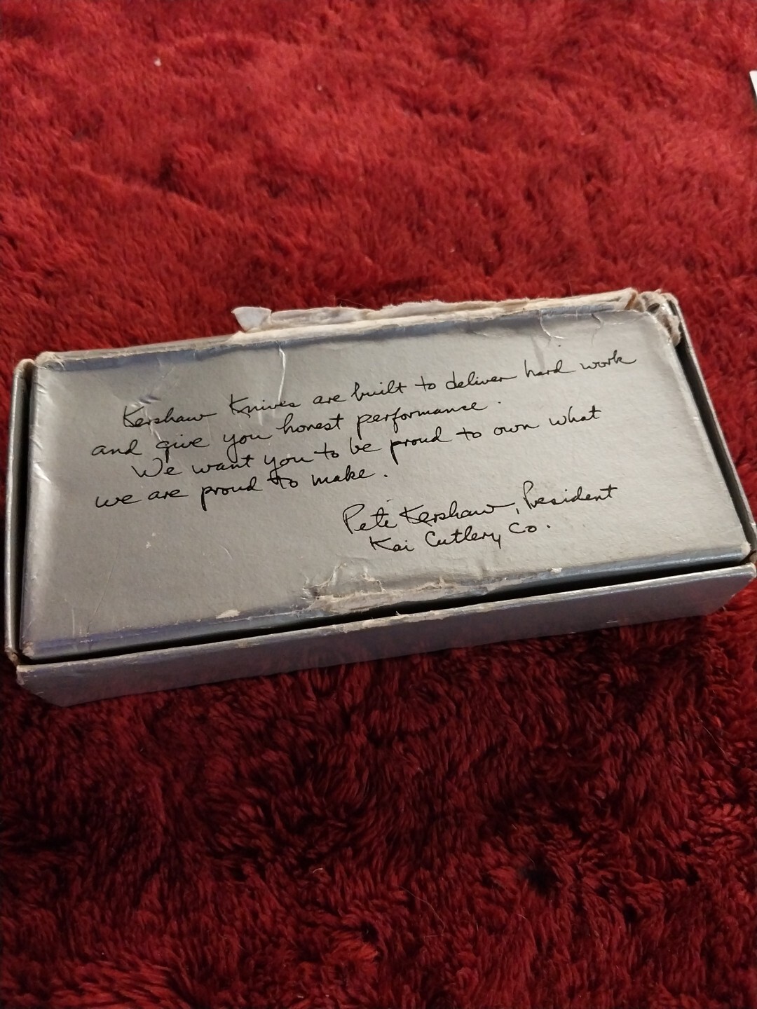 Vintage Kershaw Pocket Knife Japan Snap On Tools Gents Old Timers