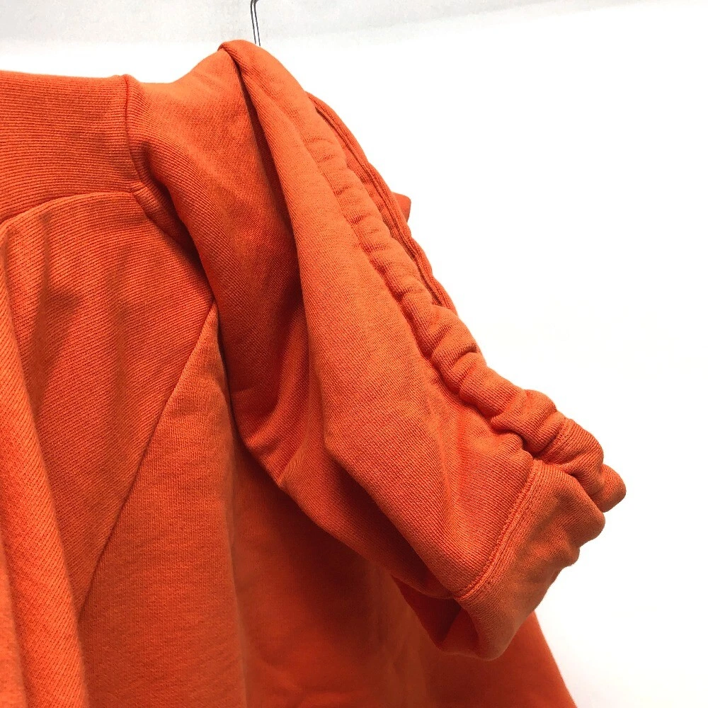 Parka manica lunga LOEWE S359Y22X18 pelle logo toppa anagramma cropped felpa con cappuccio