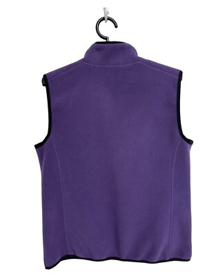 Karen Scott Sport Women's Sleeveless Dark Purple Full Zip Fleece