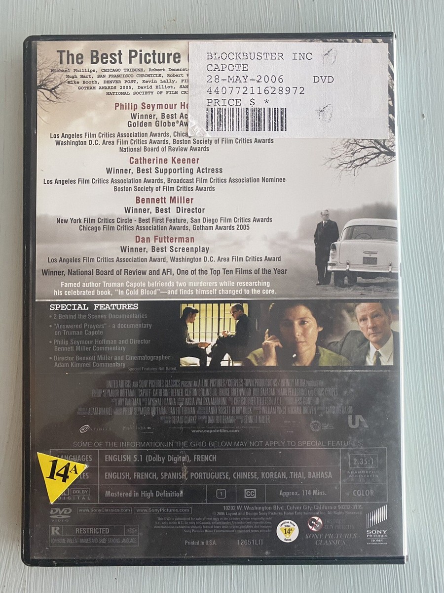 Capote (DVD, 2006, Widescreen) Philip Seymour Hoffman | eBay