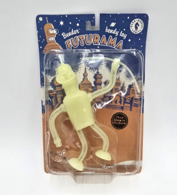 Futurama Bender Glow in the Dark Bendy Figure (BRANDNEW) Read
