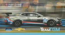 2021 MATT / HUGH PLUMB TEAM TGM #46 CHEVY CAMARO GS IMSA MPC POSTCARD