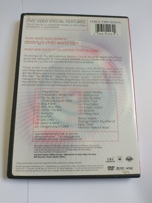 Destinys Child - World Tour (DVD, 2003) DVD is clean! 74645424699