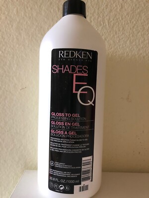 REDKEN SHADES EQ PROCESSING SOLUTION TURNS GLOSS TO GEL 33.8oz NEW