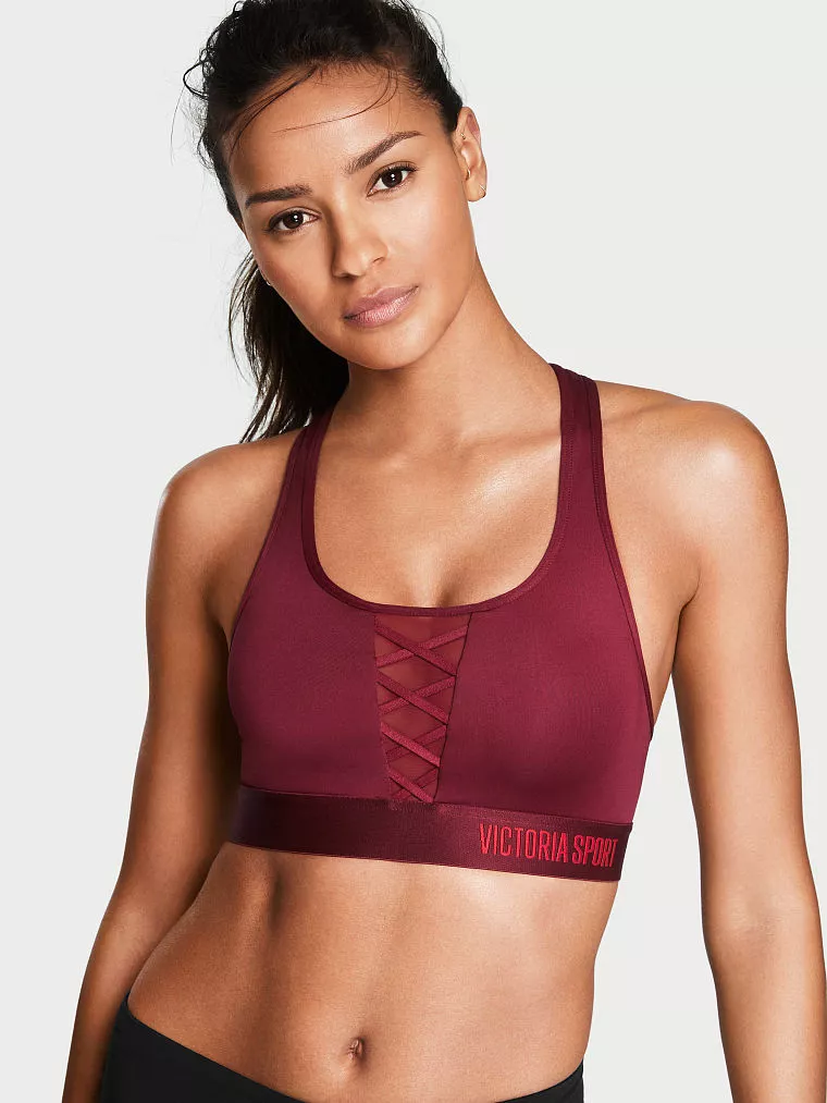 The Player by Victoria's Secret Racerback Sport Bra Deep Red XS NWT