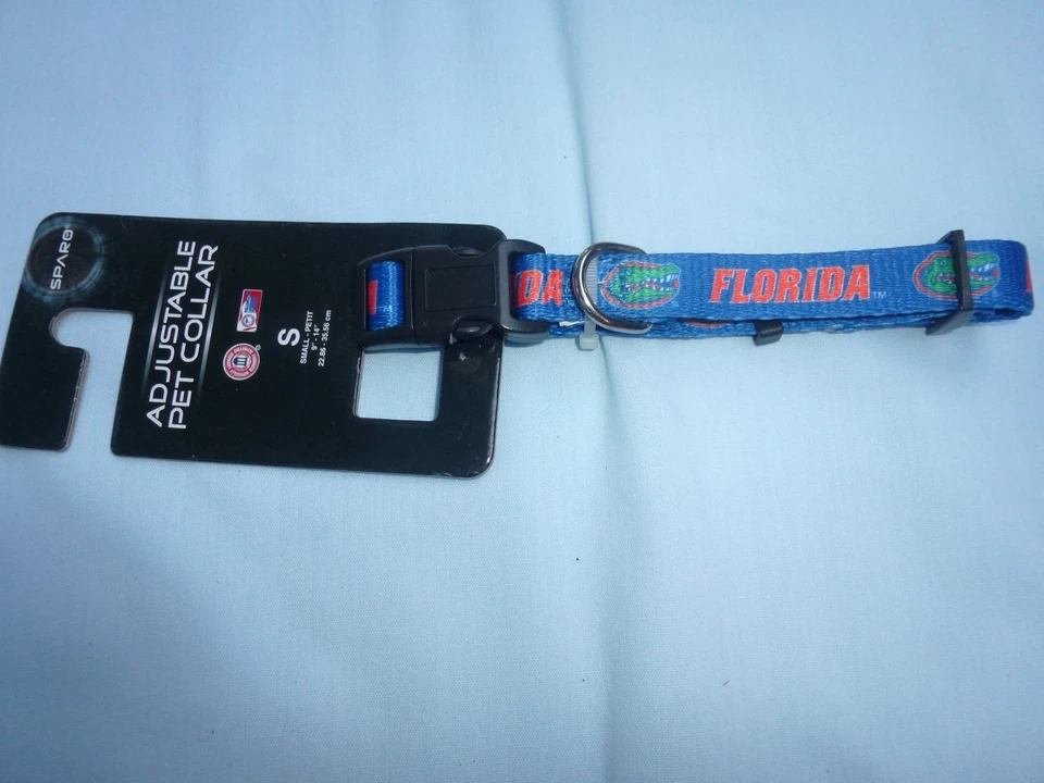 FLORIDA GATORS 9 «- 14» длиной собаки/домашнего животного воротник размер маленький 5/8» широкий новый с Ярлыками от Sparo - Изображение 2 из 4