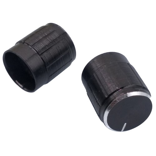 Potenciómetro de control de tono de volumen CD de alta fidelidad 10 piezas de aluminio 6 mm negro - Imagen 4 de 4