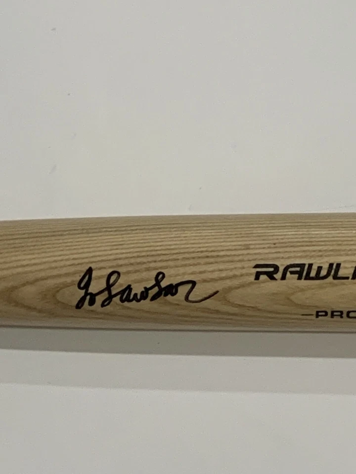 JORDAN LAWLAR SIGNED TAN RAWLINGS BAT ARIZONA DIAMONDBACKS PROOF JSA COA - Image 2 of 4