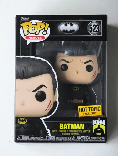 NEW Funko Pop Batman (Unmasked) #523 Hot Topic - NM+ - Mint Box - DC Universe