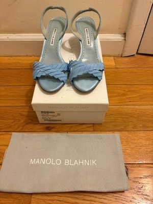Manolo Blahnik Ligra Slingback Heels Size 39, NIB