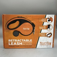 Mighty Paw 16' Retractable Dog Leash with Poop Bag Holder for All Breeds, Tape