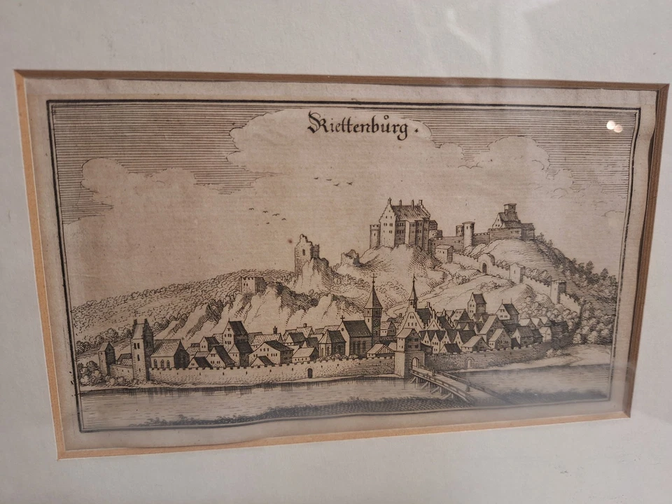 original Kupferstich Riettenburg Riedenburg Merian 1644 Niederbayern Kelheim - Bild 2 von 3