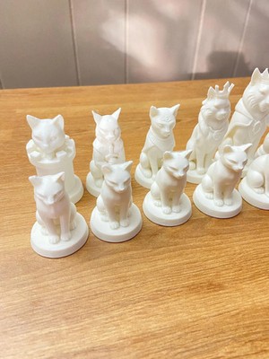 32-Piece Cat Vs Dog Chess Set, Pet Lover Gift