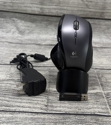 Logitech MX Revolution M-RBQ124 Wireless Mouse w/ Charging Dock & USB Receiver