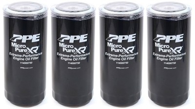 4-Pack PPE 114000750 Premium High-Efficiency Deep Oil Filter 2020+ L5P Duramax