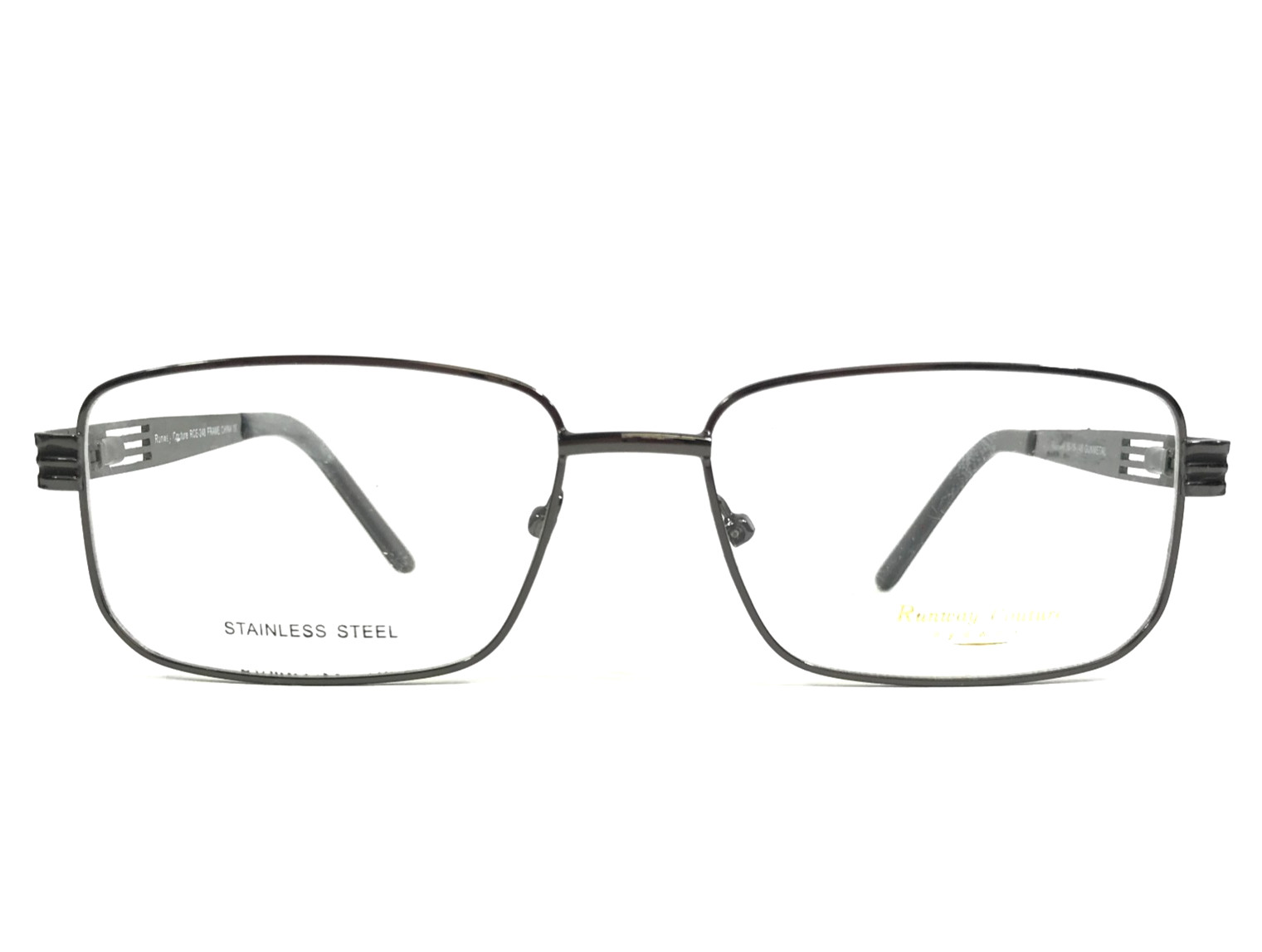 Runway Couture Eyeglasses Frames RCE-248 GUNMETAL Rectangle 55-16-145