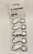 IKEA FINTORP Haken Nickel 7cm 5 Stück für Hakenleiste Küche 002.138.55 Neu OVP