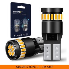 2-20 T10 Led Bulb Amber 168 194 W5w 2825 Parking Side Marker License Plate Light