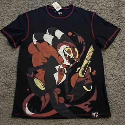 NWT Hot Topic Helluva Boss Blitz Jumbo Print T-Shirt in Black Sz Medium M