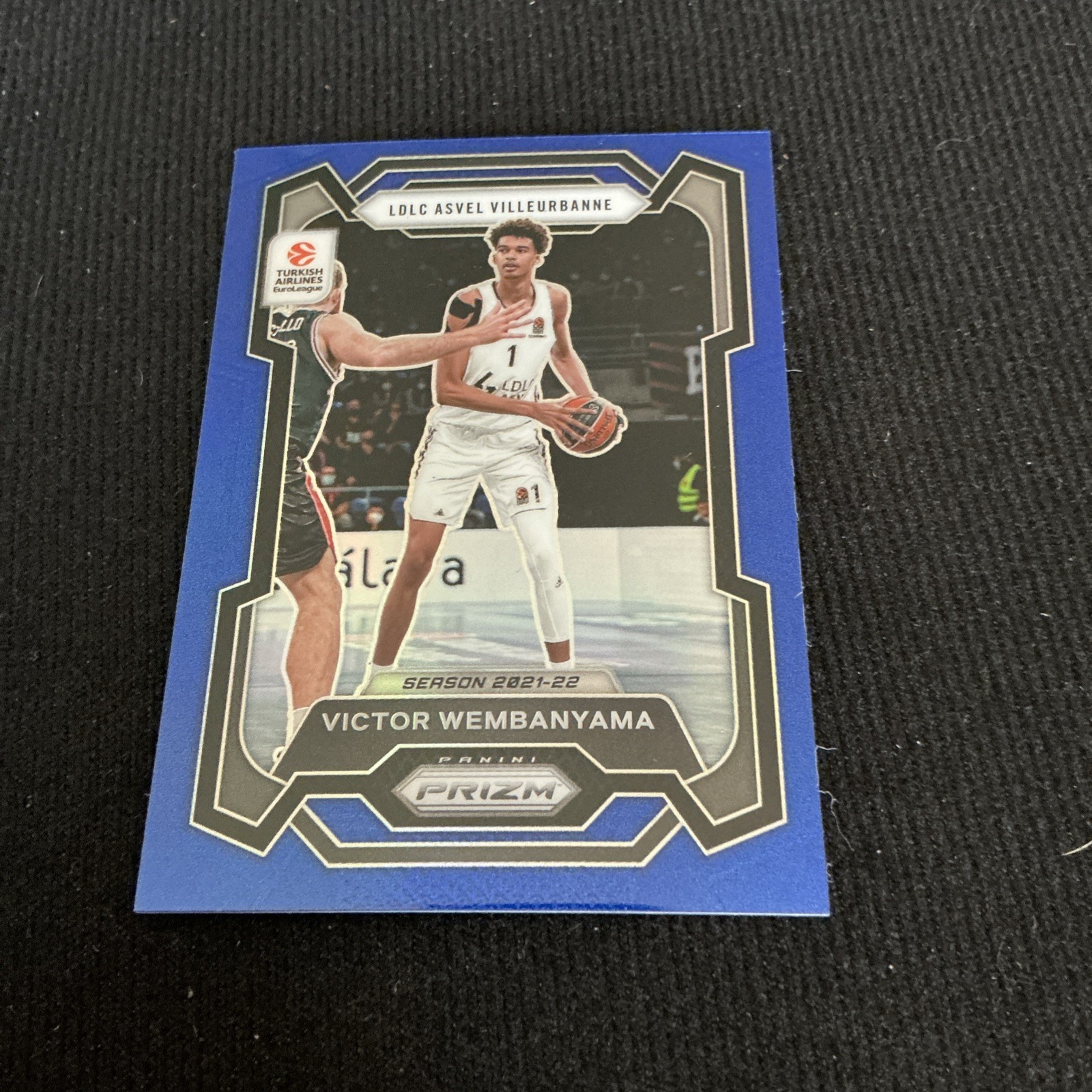 Victor Wembanyama 2023-24 Panini Prizm EuroLeague Rookie #11 Blue #177/199