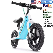 Electric Dirt Bike for Kids Electric Balance Bike 12'' 180W 21.6V/5.2Ah Aged 3-6