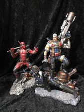 Diamond Select Marvel Premier Deadpool, dominó, cable resina estatua X-Men SET