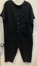 Nothing Fits But Maternity Romper Black Gauze Size S/M