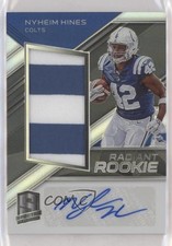 2018 Panini Spectra Radiant Rookie Signatures /249 Nyheim Hines Patch Auto 2k0