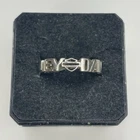 Vintage 925 Sterling Silver Harley Davidson Spellout Design Ring 2.8 Grams Sz 7