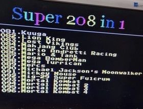 Mini Console classic 208 Build in Game.     (Classic Sega megadrive games)
