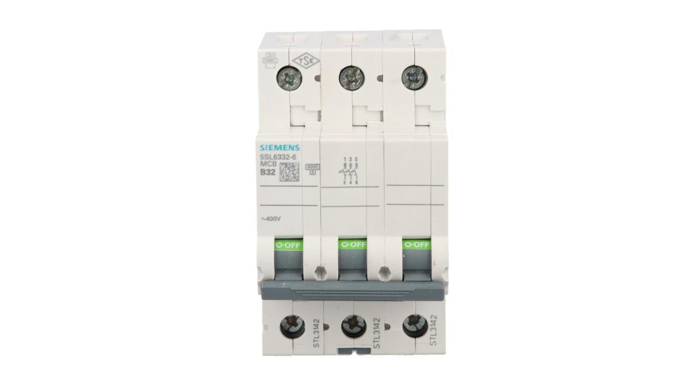 Siemens 5Sl63326 5Sl6332-6 Interruttore Magnetotermico 3 Poli 32 A 400 V - Immagine 3