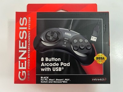 Retro-Bit Official Sega Genesis USB 8-Button Controller