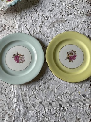 Royal Grafton Pair of Salad Plates Bone China England Floral Pattern